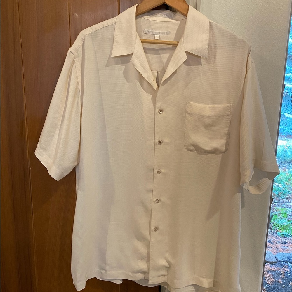 Short sleeve cream polo